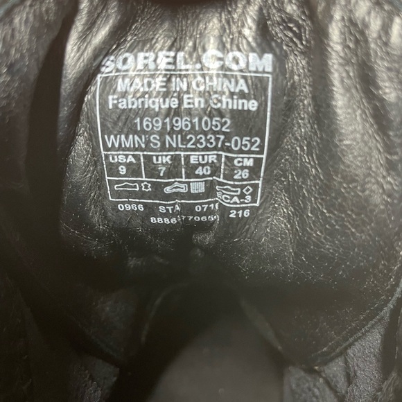 Sorel Women Conquest Wedge Mid Calf Boot Size 9 K128 - Picture 6 of 9